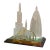 Contemporary Handcrafted Crystal Dubai Skyline Architectural Sculpture Miniature For Sale