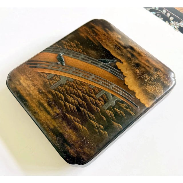 Stone Early 19th Century Japanese Lacquer Maki-e Suzuribako by Koma Kyūhaku Edo Period For Sale - Image 7 of 12