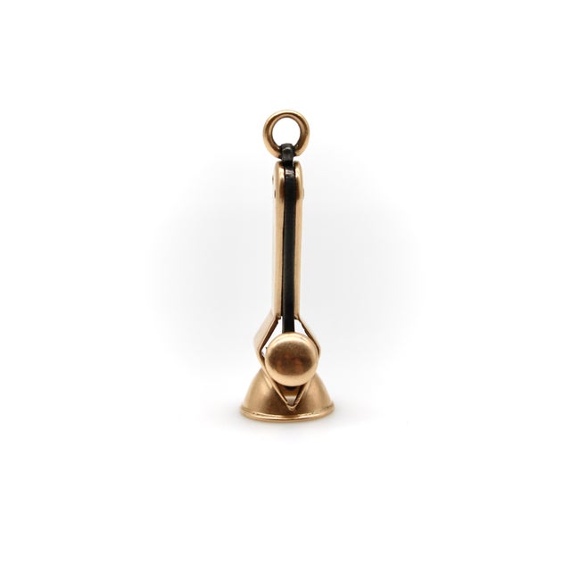 Late 19th Century Victorian 14k Gold and Steel Cigar Cutter For Sale - Image 4 of 9