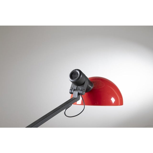 Metal Large Vintage Adjustable Desk Lamp by Bruno Gecchelin for Guzzini, 1982 For Sale - Image 7 of 11