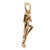 14k Yellow Gold Bold Erotica Lovers Figural Vintage Pendant For Sale - Image 4 of 5