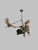 Antique Lusterweibchen chandelier (often called a bar maiden or forest maiden antler chandelier), originating from...