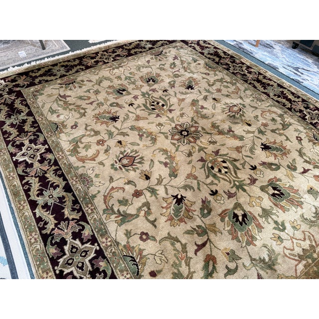 7ft 10in X 9ft 11in Hand Knotted Area Rug For Sale - Image 13 of 18