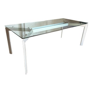 Makio Hasuike Glass Table for Seccose For Sale