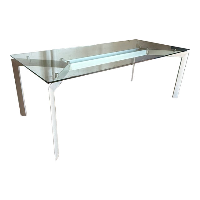 Makio Hasuike Glass Table for Seccose For Sale