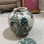 Small 1970s Teal and White English Jar For Sale - Image 4 of 7