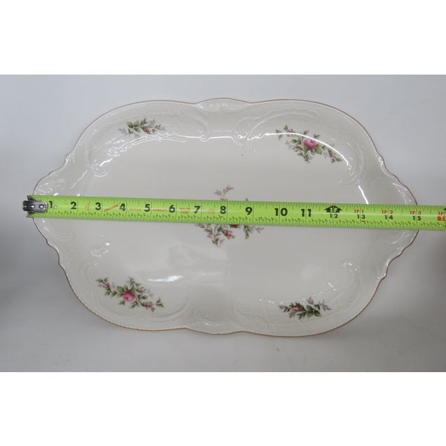 Rosenthal Ivory Rose Sanssouci Germany Large Serving Platter Tray 4581b For Sale - Image 13 of 16