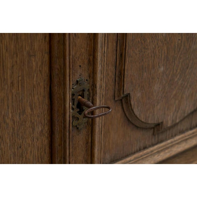 Tall 19th Century French Single Door Armoire in Oak For Sale - Image 12 of 14