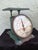 Antique 1906 Triner “Perfection” Family Kitchen Scale in Original Aqua Paint For Sale - Image 10 of 12