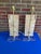 Pair Antique Bleached Marquetry Architectural Fragment Lamps W/Lucite Bases For Sale - Image 6 of 9