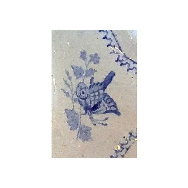 Antique Floral & Butterfly Dish For Sale - Image 4 of 5