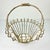 1950s Vintage French Art Nouveau Boho Chic Small Wire Jardiniere Basket Planter. For Sale - Image 4 of 12