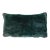 Green Forest Faux Fur Lumbar Pillow For Sale