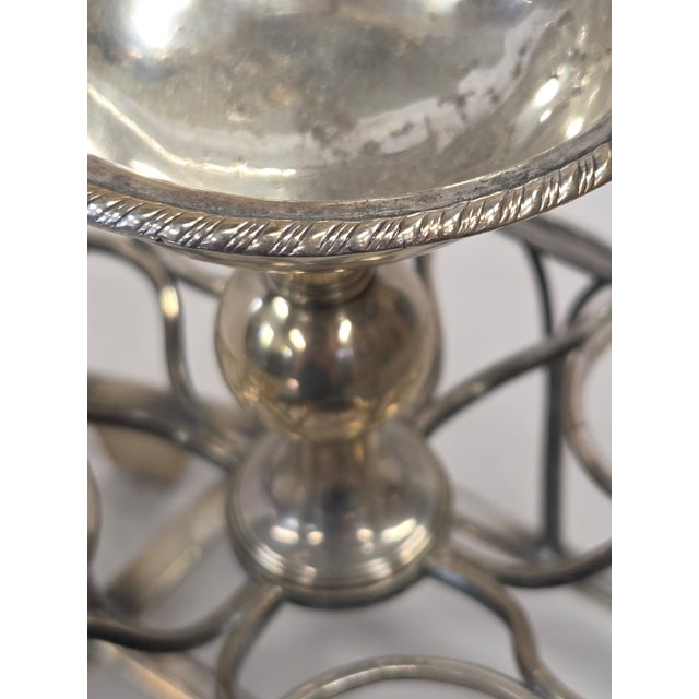 Antique Sheffield Silverplate Toast Rack With Egg Cups, England, 19th Century For Sale - Image 16 of 18
