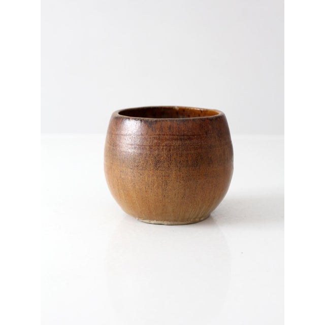 Late 20th Century Vintage Handmade Studio Pottery Bowl For Sale - Image 5 of 8