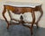 Mid 19th Century French Regency Console Table in Carved Walnut with drawer and Marble Top For Sale - Image 4 of 18