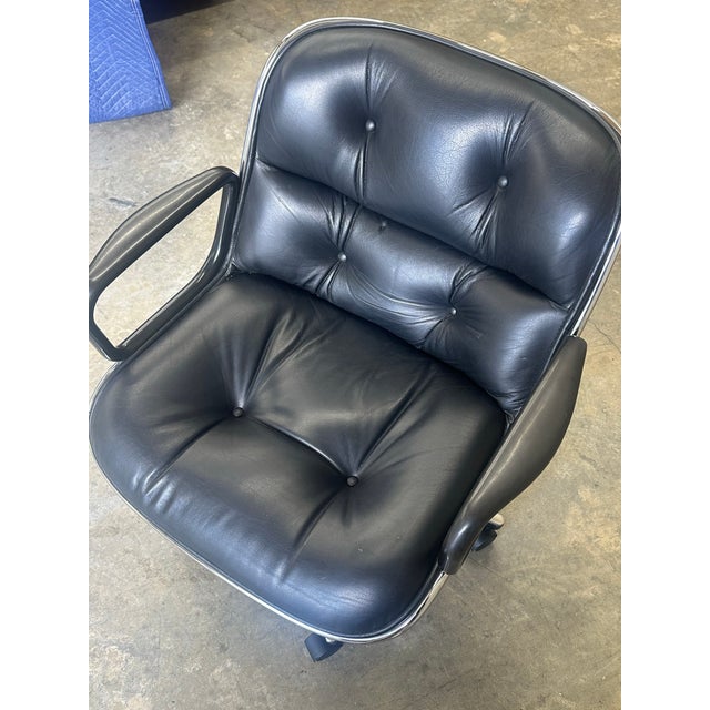 Mid-Century Modern 1980s Charles Pollock for Knoll Office Desk Chair For Sale - Image 3 of 10