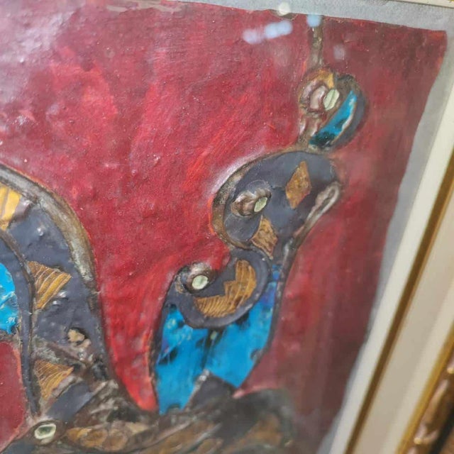 Umberto Mastroianni, Acco E Parabolica, 1980, Engraved and Colored Lead Painting, Framed For Sale - Image 11 of 15