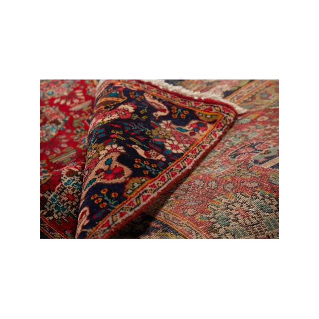 Traditional 1940s Old Persian Tabriz Runner Rug 4x13 For Sale - Image 3 of 8