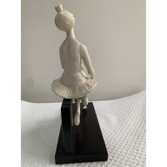 1960s Cybis Ballerina "On-Cue" Bisque Figurine on Wooden Base For Sale - Image 5 of 13