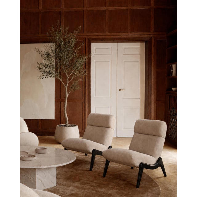 Mid-Century Modern Pair of Mid Century Scoop Lounge Chairs For Sale - Image 3 of 11