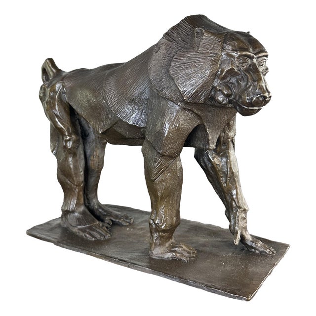 Bronze Baboon in the style of Rembrandt Bugatti for Bubian, 2000s For Sale