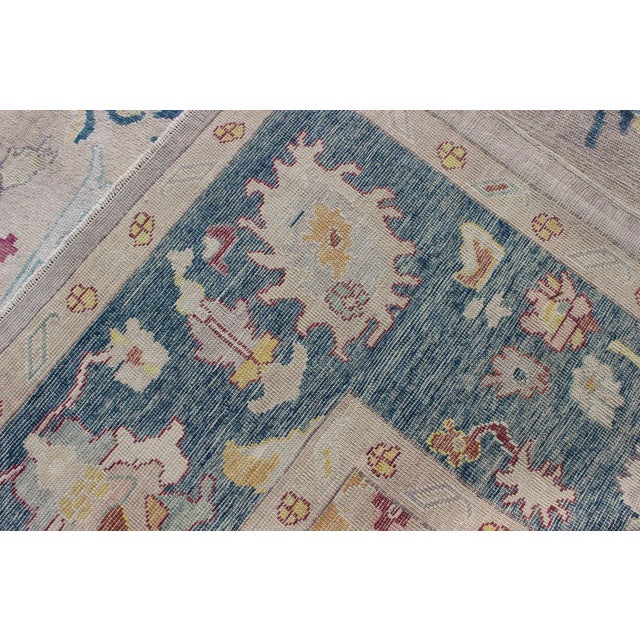 Large Turkish Oushak Rug by Keivan Woven Arts 12'3 X 16'1 For Sale - Image 12 of 12