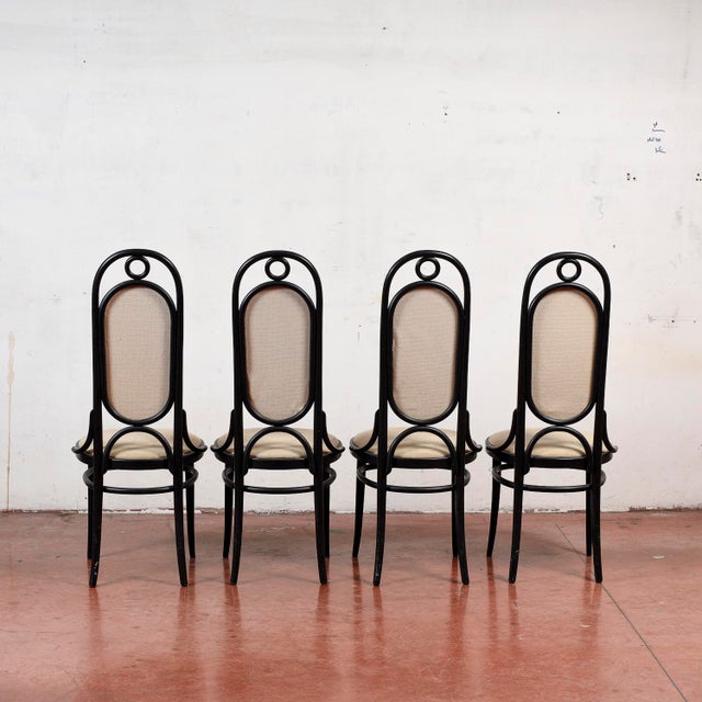 1980s Dining Chairs by Michael Thonet for Thonet, 1986, Set of 4 For Sale - Image 5 of 17