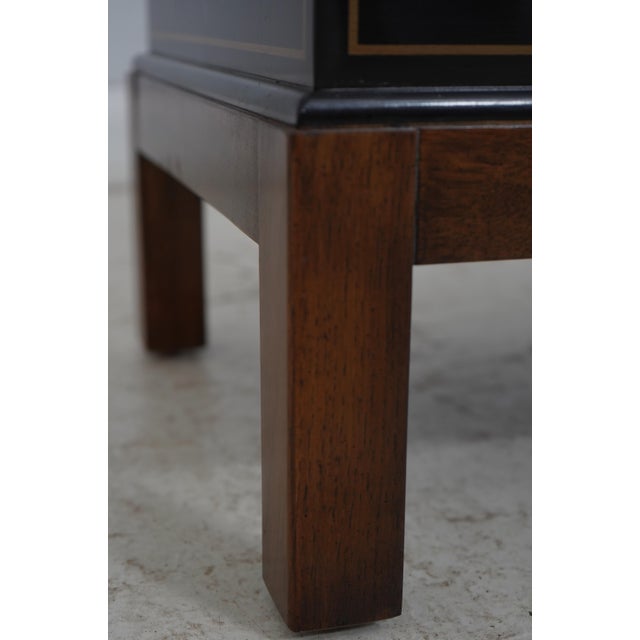 Drexel Chinoiserie Decorated Lift Top Box Stand For Sale - Image 11 of 17