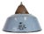 Industrial Grey Enamel and Cast Iron Pendant Light, 1960s For Sale