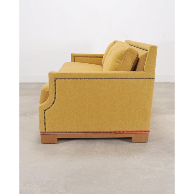 2000 - 2009 Holly Hunt for Studio H George v Sofa in Goldenrod Fabric For Sale - Image 5 of 18