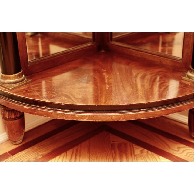 Antique Neoclassical Style Marble Top Corner Table For Sale - Image 4 of 4