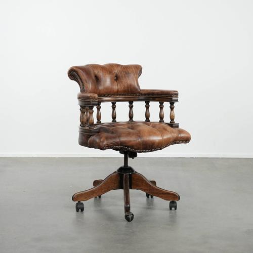 Chesterfield Chair in Cowhide For Sale - Image 15 of 15
