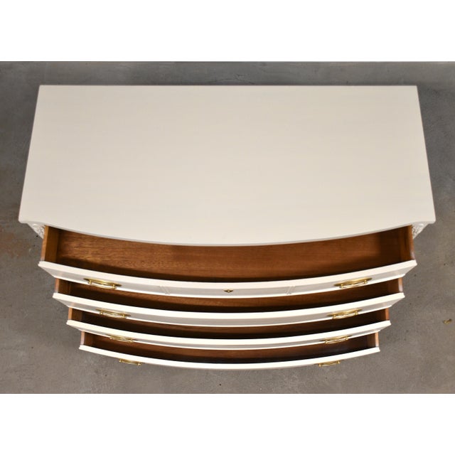 1960s 1960s White and Gold Brass Chic Dresser For Sale - Image 5 of 12