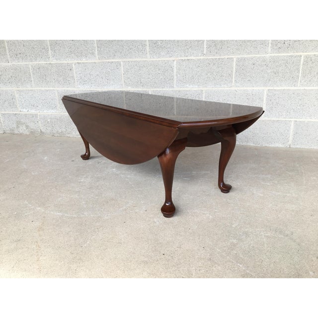 Stickley Cherry Valley Queen Anne Drop Leaf Coffee Table Chairish