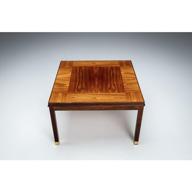Square Rosewood Coffee Table from HMB Möbler, 1960s For Sale - Image 4 of 14