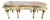 Mid-20c French Louis XVI Cream Gilt Marble Coffee Table For Sale