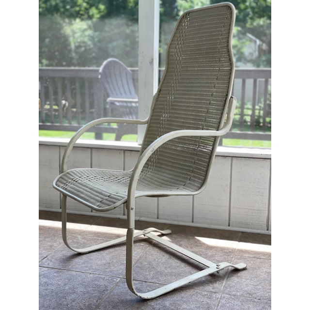 Vintage Lloyd Flanders Wicker Loom Bounce Chair Chairish