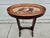 English Red and Gold Oval Monkey Themed Side Table For Sale - Image 3 of 14