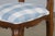 19th Century French Louis XV Style Walnut Dining Chairs in Light Blue Plaid - Set of 8 For Sale - Image 10 of 12