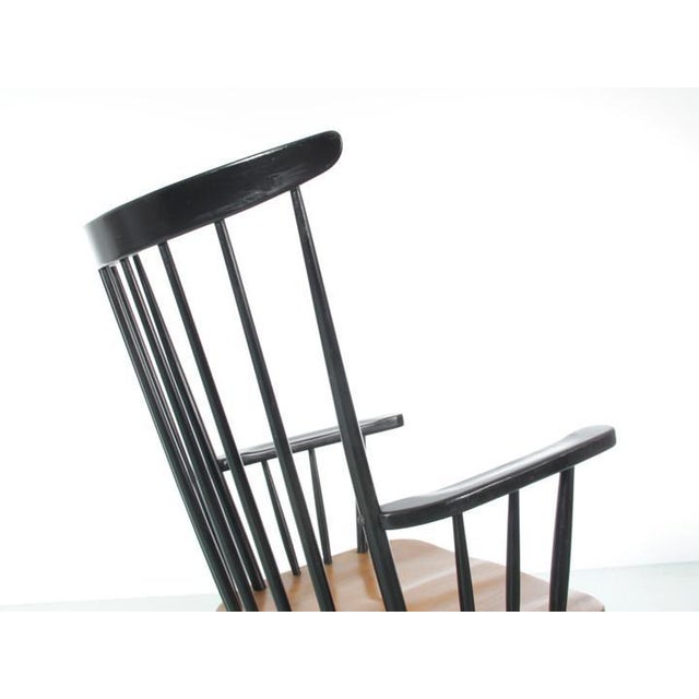 Mid-Century Modern Scandinavian Rocking Chair attributed to Tapiovaara, 1960s For Sale - Image 9 of 15