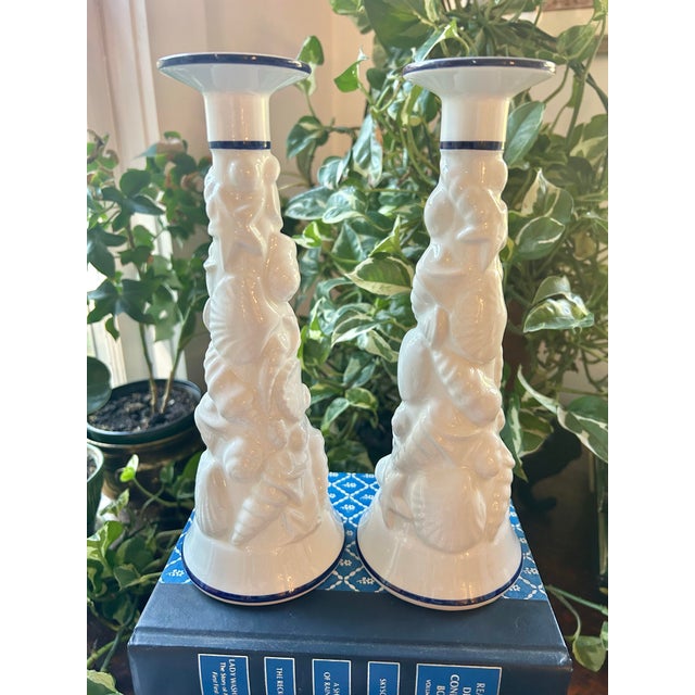 In the 1970’s and 1980’s Tiffany imported a collection from Italy which was a luxury coastal decor line. Made of porcelain...