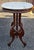 Late 19th Century Eastlake Style Walnut and Marble Tip Oval Rolling Side Table For Sale In Washington DC - Image 6 of 8