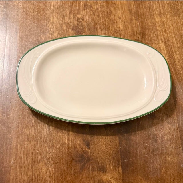 Glass Homer Laughlin Lyrica Platter For Sale - Image 7 of 12