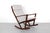 Danish Modern Rocking Chair by Poul Volther for Frem Rojle on a Sculpted Afromosia frame w/ new Knit Upholstery, Denmark For Sale In Orlando - Image 6 of 6