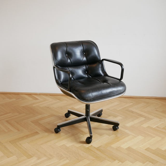 Black Chair by Charles Pollock for Knoll Inc / Knoll International For Sale - Image 12 of 12