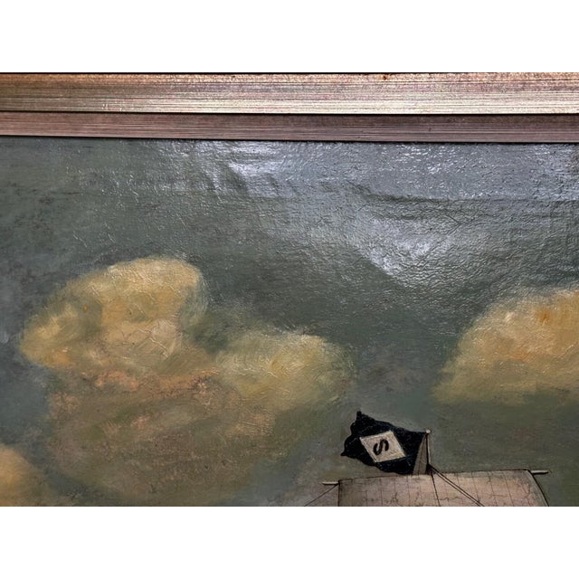 Large Victorian Marine Oil Painting of the Harland & Wolff Clipper Slieve Roe | Attributed to Lai Fong (Fl. 1870–1910) For Sale - Image 16 of 18