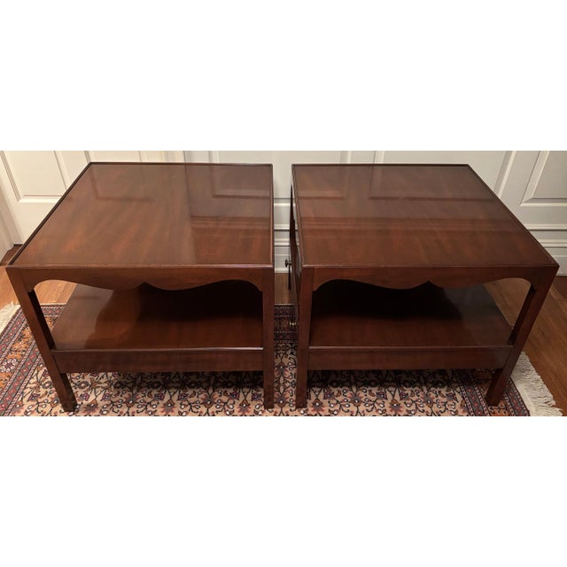 1970s Pair 1970's Kittinger Furniture MCM Side Tables For Sale - Image 5 of 10