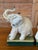 Ceramic Pair of Vintage Takahashi Japanese Ceramic Elephant Bookends For Sale - Image 7 of 12