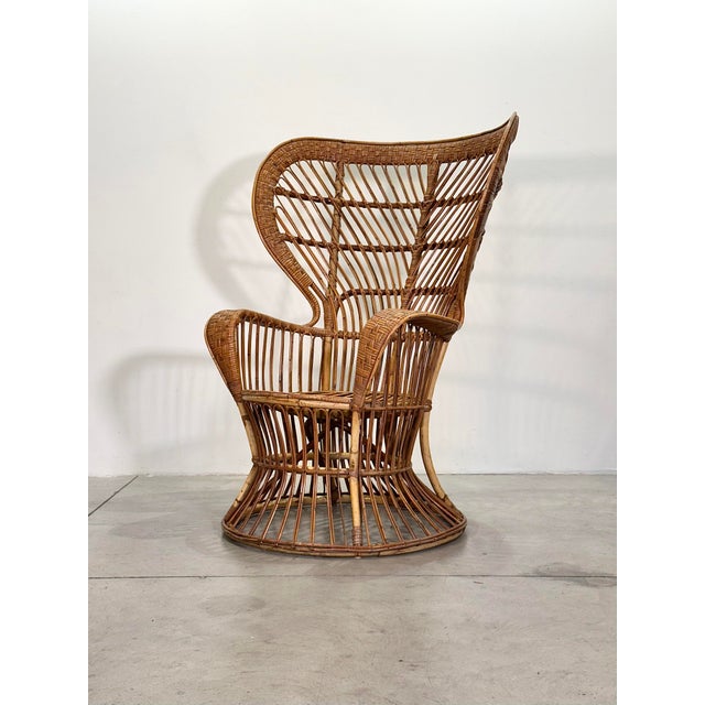 Biancamano Armchair in Wicker by Lino Carminati and Gio Ponti, 1950s For Sale - Image 11 of 18
